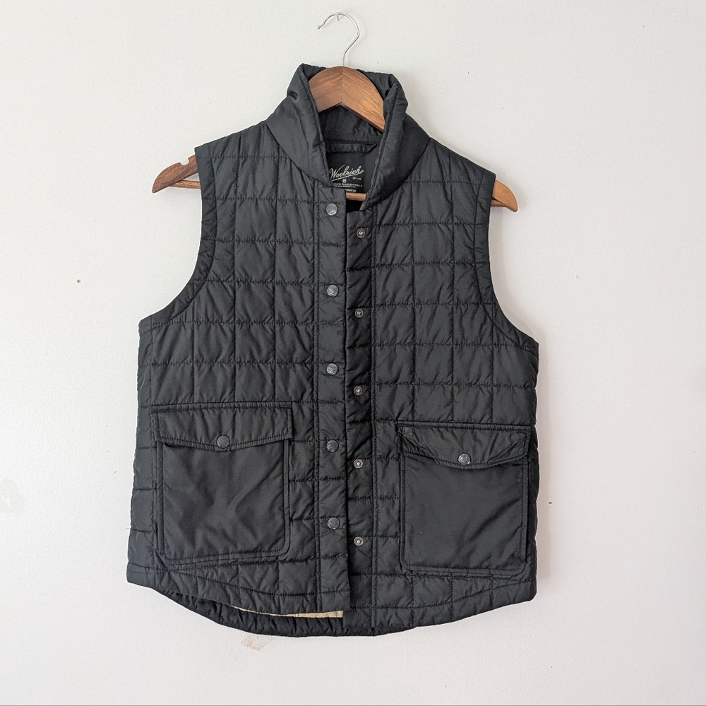 Woolrich Black Quilted Vest
